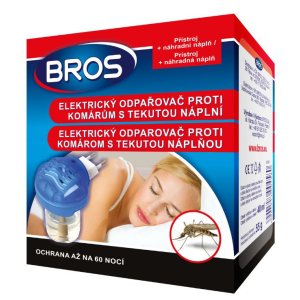 Bros elektrický odparovač proti komárom 55 g + tekutá náplň 40 ml