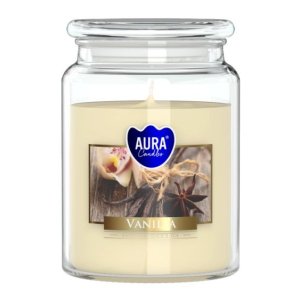 Aura Bispol Vanilla vonná sviečka 500g
