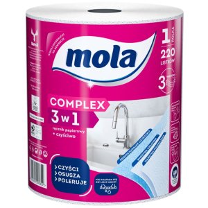 Mola Complex 3w1 kuchynské utierky 3 vrstv. 220listov