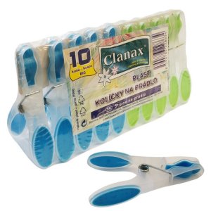 Clanax BIG plastové štipce na prádlo 10ks