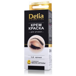 Delia Cosmetics Cameleo profesionálna krémová farba na obočie bez amoniaku 1.0 Black 15 ml