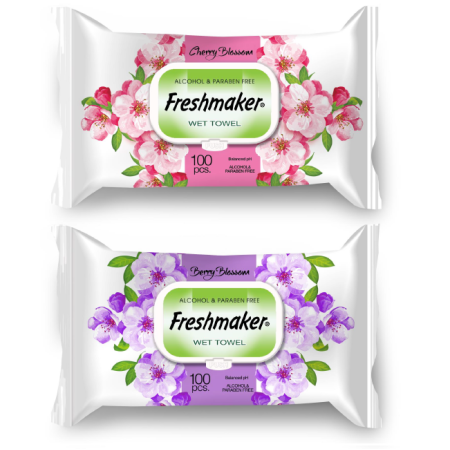 Freshmaker vlhčené obrúsky Apple&Cherry 100ks