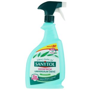 Sanytol dezinfekčný univerzálny čistič v spreji s vôňou eukalyptu 750ml