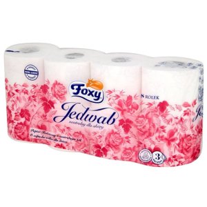 Foxy Biely Hodváb toaletný papier 8ks 3-vrstvový