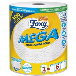 Foxy MEGA kuchynské utierky 2vrstv. 300listov