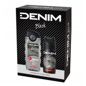 Denim Black pánsky darčekový set 2ks