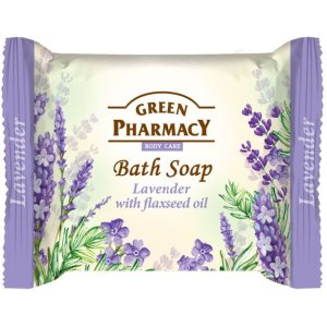 Green Pharmacy Lavender with Flaxseed Oil toaletné mydlo 100g 