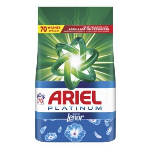 Ariel Platinum Lenor Fresh prací prášok 4,55kg  na 70 praní 