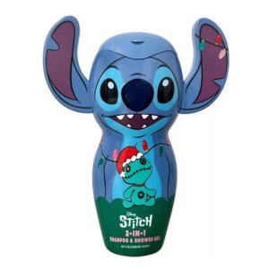 Disney Stitch Blueberry 3D detský sprchový gél a šampón na vlasy 300ml