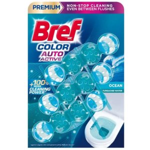 Bref Color AUTO Aktiv Ocean WC záveska 3x50g